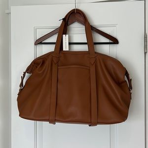 Lulu Dharma vegan leather weekend bag NWT